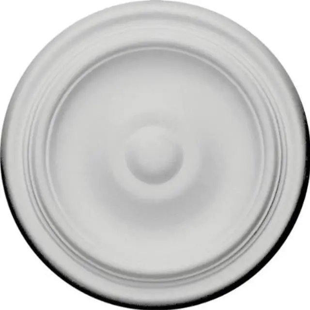 Main image of ekena millwork cm09ma maria ceiling medallion, 9 5/8"od x 1 1/8"p fits canopies up to 1 3/4", factory primed