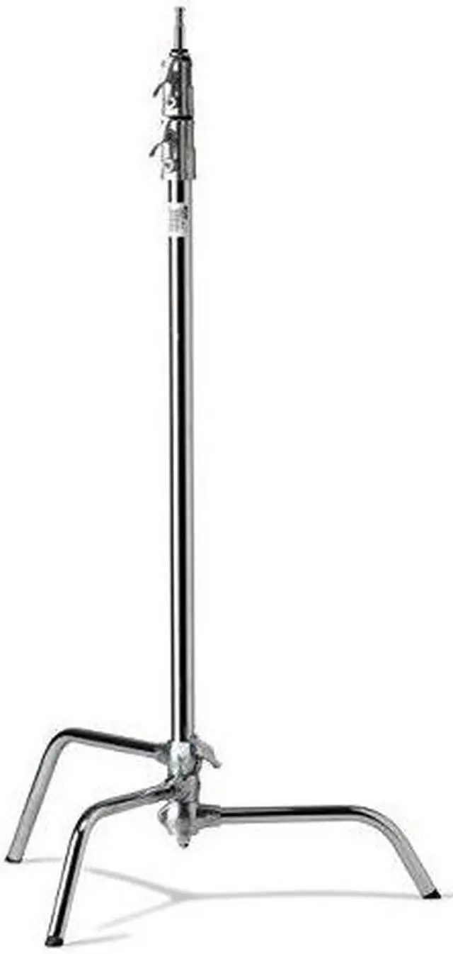 Alt view image 2 of 4 - Kupo 40" Master Raiser C-Stand with Sliding Leg, 12" Maximum Extension, 22lbs Load Capacity, Silver