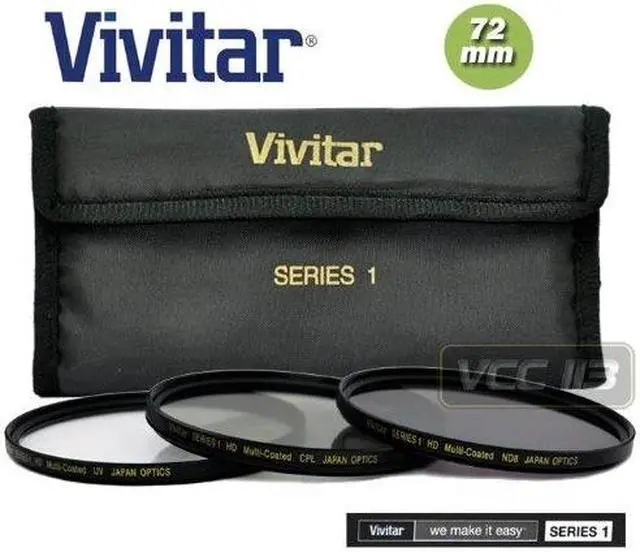 Alt view image 7 of 10 - Vivitar UV/CPL/ND Filter Kit - 72mm