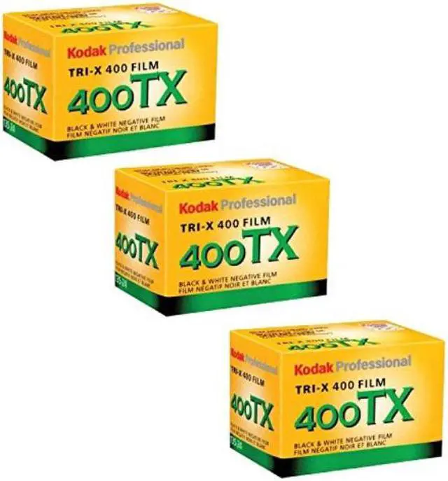 Main image of kodak trix 400tx professional black & white film iso 400, 35mm, 24 exposures 3 pack