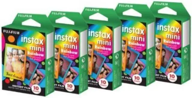 Alt view image 2 of 13 - Fujifilm Instax Mini Instant Rainbow Film (50 Sheets)