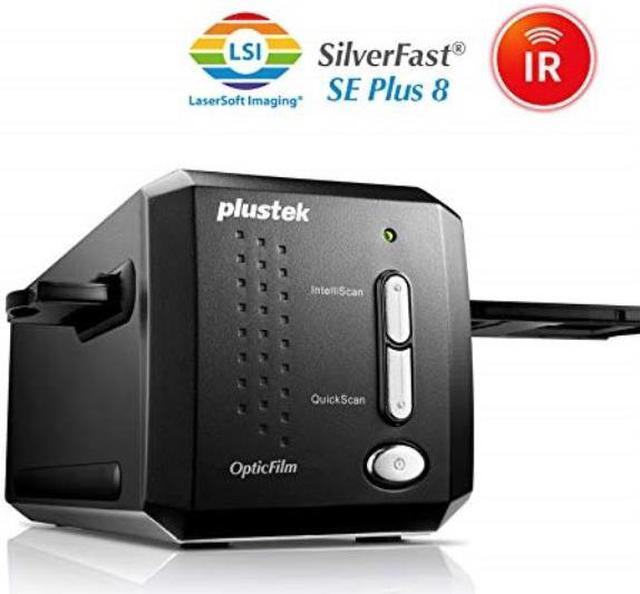 Main image of plustek opticfilm 8200i se , 35mm film & slide scanner. 7200 dpi / 48bit output. integrated infrared dust/scratch removal. bundle silverfast se plus 8.8 , support mac and pc.