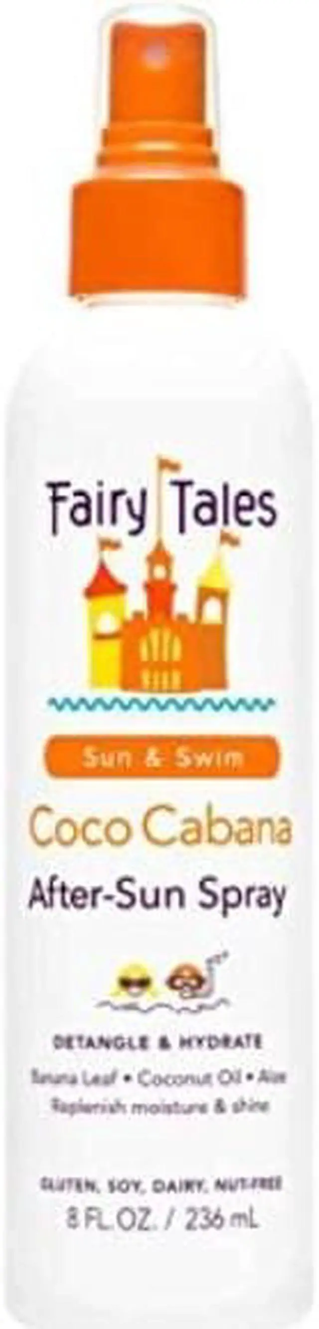 Main image of fairy tales sun & swim coco cabana aftersun spray for kids  8 oz