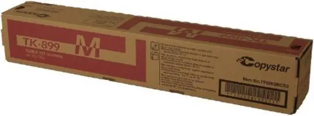 Alt view image 4 of 6 - Kyocera 1T02K0BCS0 Model TK-899M Magenta Toner Cartridge, Compatible with Kyocera/Copystar CS-205C, CS-255C, FS-C8025MFP, FS-C8520MFP, FS-C8525MFP, TASKalfa 205c, 255 and 255c Multifunctional Printers