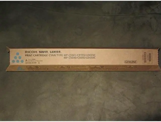 Alt view image 7 of 13 - Ricoh Type MPC5501 Toner Cartridge - Cyan
