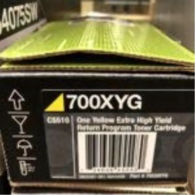Alt view image 5 of 10 - Lexmark 70C0XYG TAA Extra High Yield Return Program Toner Cartridge - Yellow