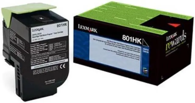 Alt view image 5 of 9 - Lexmark - 80C0HKG - Lexmark Toner Cartridge - Black - Laser - High Yield - 4000 Pages - 1 Each