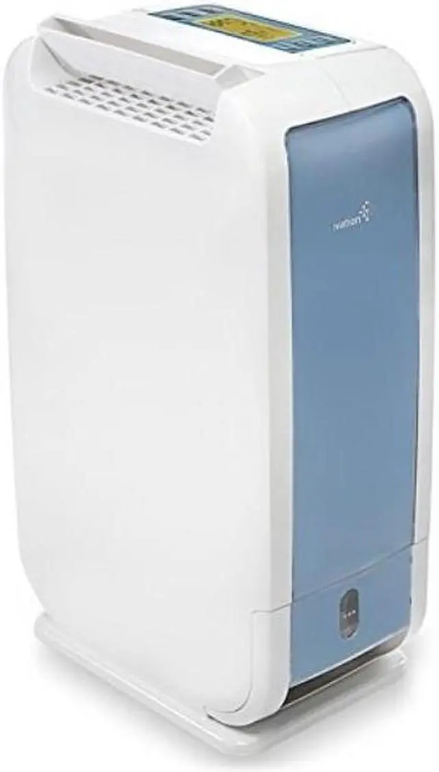 Alt view image 9 of 9 - Ivation 13-Pint Small-Area Desiccant Dehumidifier Compact and Quiet - With Continuous Drain Hose for Smaller Spaces, Bathroom, Attic, Crawlspace and Closets - For Spaces Up To 270 Sq Ft