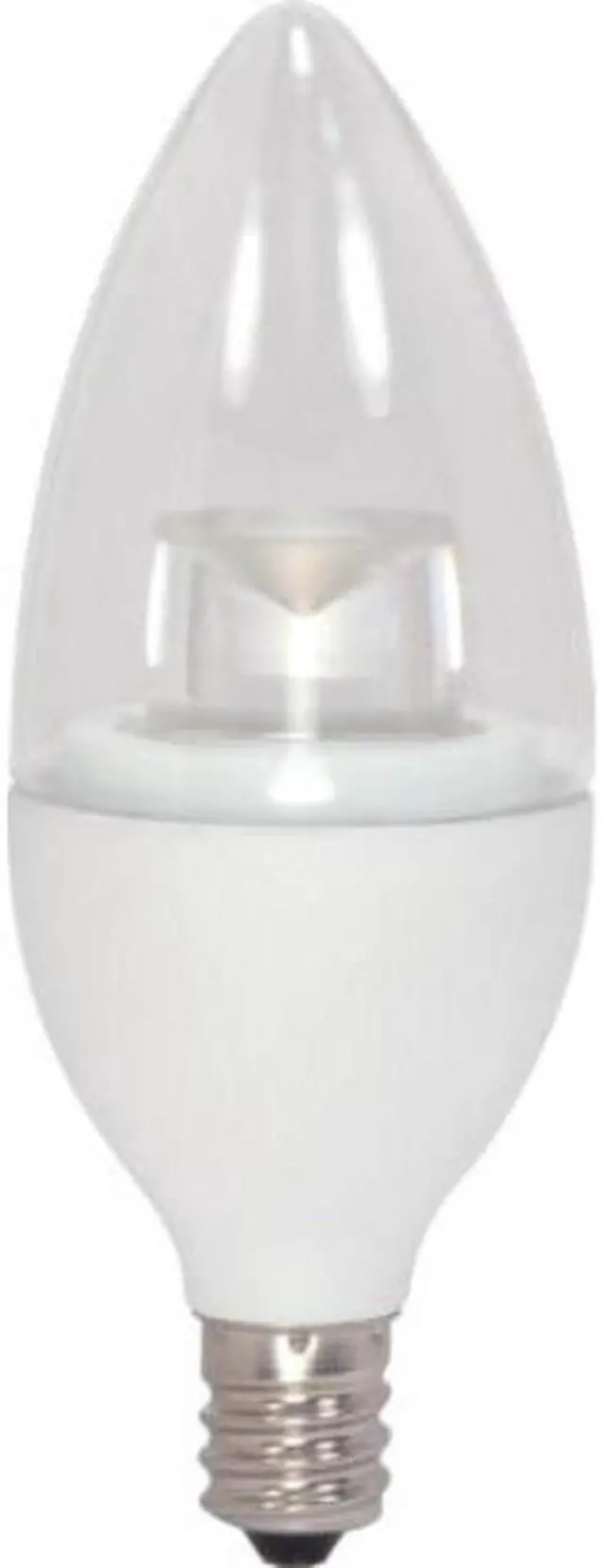 Alt view image 5 of 6 - Satco 25W Equivalent Soft White B11 Candelabra LED Decorative Light Bulb S8950