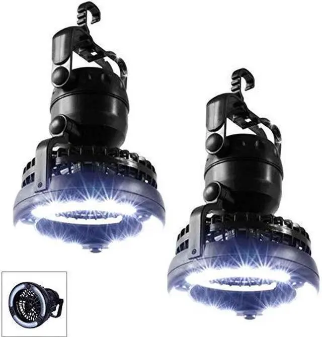 Alt view image 5 of 5 - imbaprice 2pack portable led camping lantern 18 led flashlight ceiling fan outdoor hiking fishing outages emergencies tent