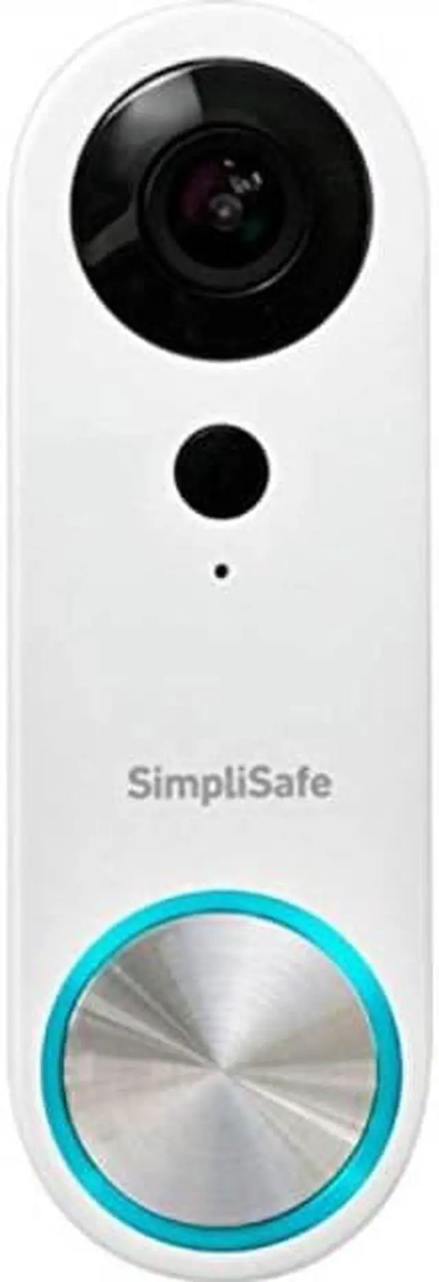 Alt view image 5 of 5 - SimpliSafe Pro Smart Home Security Wi-Fi Video Doorbell Wired Camera, White