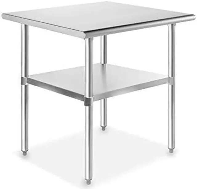 Alt view image 8 of 9 - GRIDMANN NSF Stainless Steel Commercial Kitchen Prep & Work Table - 30 in. x 24 in.
