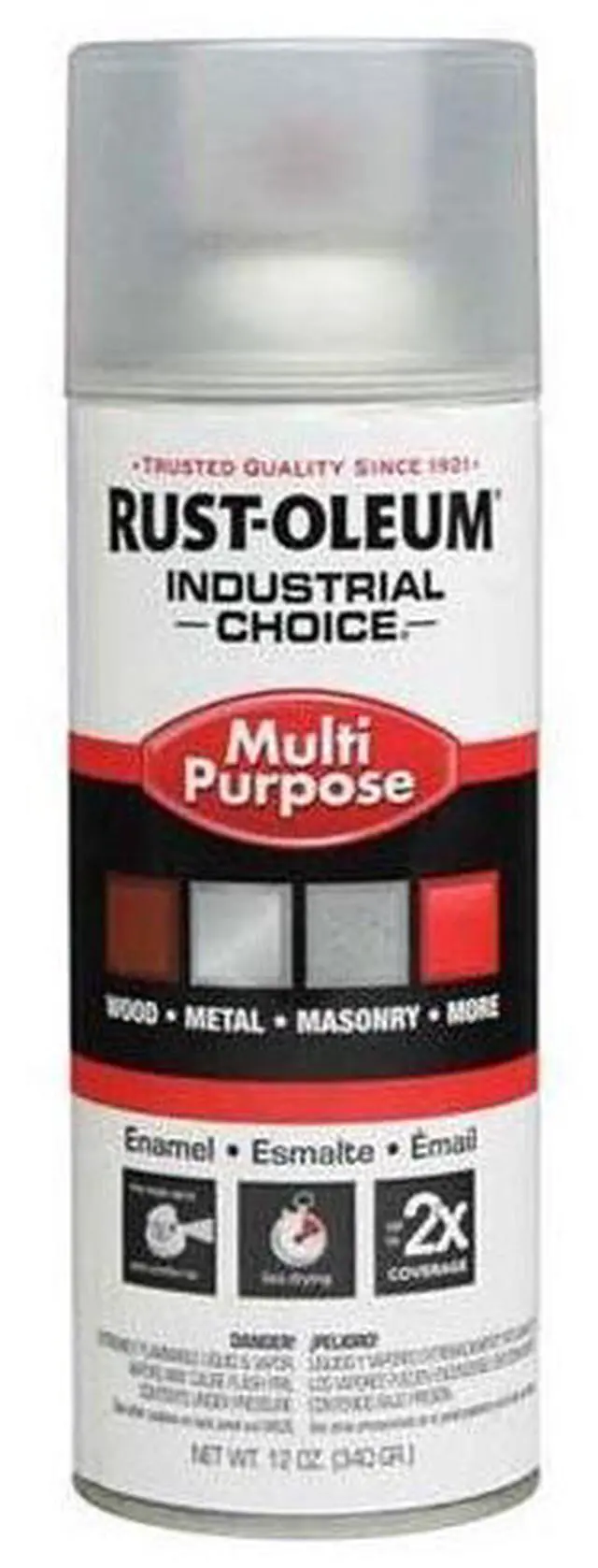 Alt view image 4 of 4 - RUST-OLEUM 1610830 Spray Paint, Crystal Clear, Gloss, 12 oz.