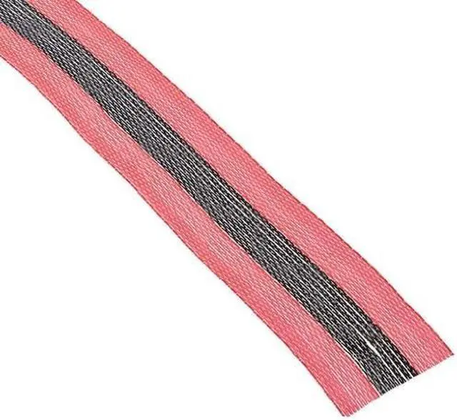 Alt view image 2 of 2 - ZORO SELECT 15Y447 Barricade Tape, No Legend, Black/Red, 2 in Wide x 200 ft