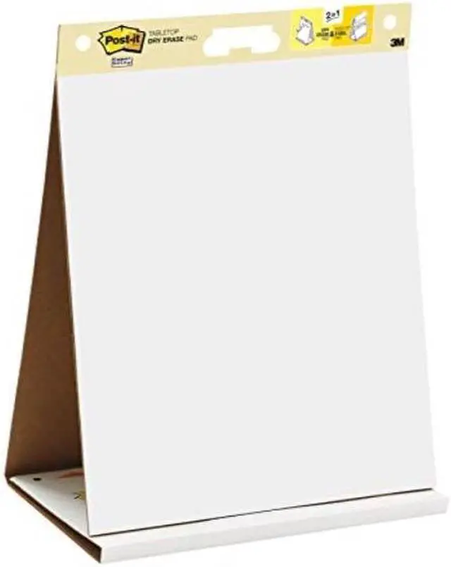 Alt view image 13 of 20 - Post-it Dry Erase Tabletop Easel Unruled Pad 20 x 23 White 20 Sheets