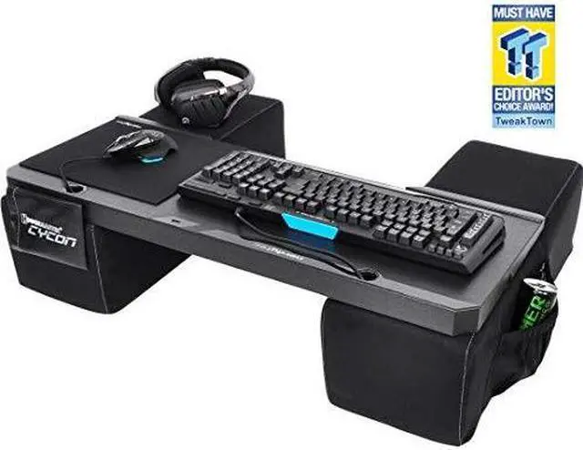 Alt view image 2 of 9 - Couchmaster CYCON² - New Design - Fusion Grey - Couch Gaming Desk for Mouse & Keyboard for PC, PS4/5, XBOX One/Series X