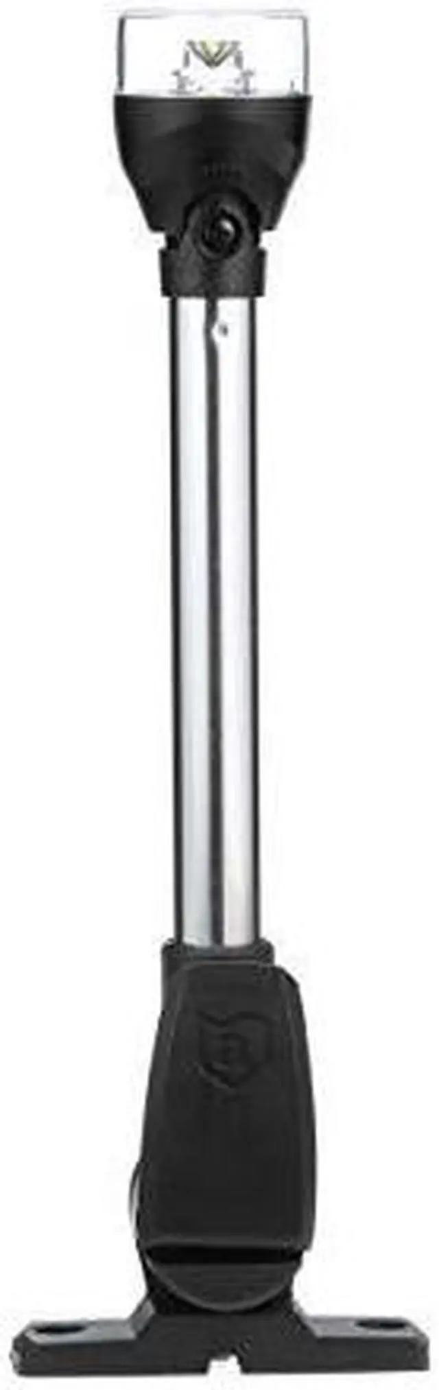 Main image of attwood 5557pv12a7 allround led fold down navigation light black base, 12inch