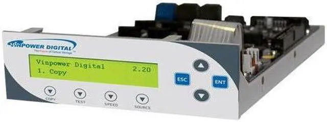 Main image of vinpower digital 1 to 15 daisy chain sata bluray / dvd / cd duplicator manual tower controller 256mb