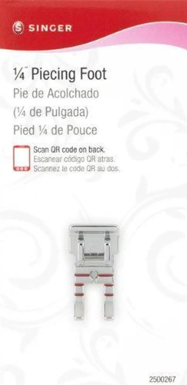 Main image of Singer 250026706 Quarter inch Piecing Presser Foot