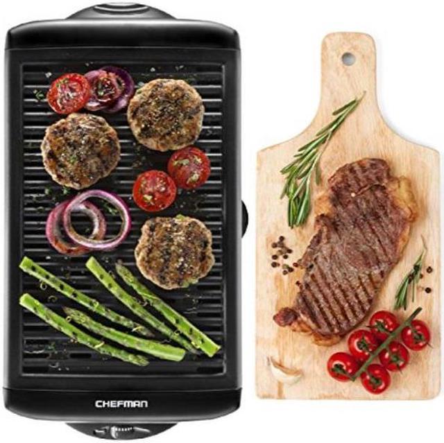 Chefman Electric Griddle, Non-Stick 23x13 Cooking Surface, Dishwasher Safe,  Black 