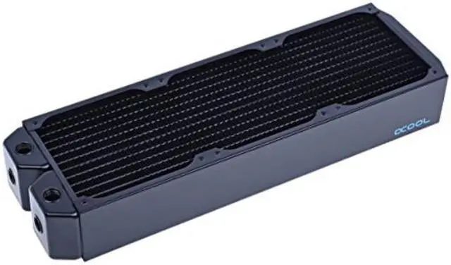 Alt view image 8 of 13 - Alphacool NexXxos UT60 Full Copper Radiator 360, 120mm x 3, Triple Fan, Black