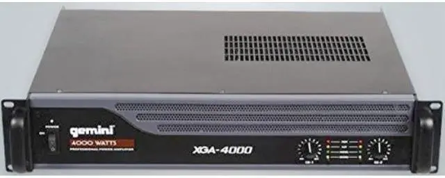 Main image of gemini xga series xga4000 professional quality pa system dj equipment power amplifier with 4000 watt instant peak power