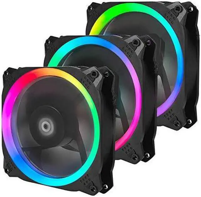 Main image of antec spark 120mm rgb led case fan radiator,3 packs