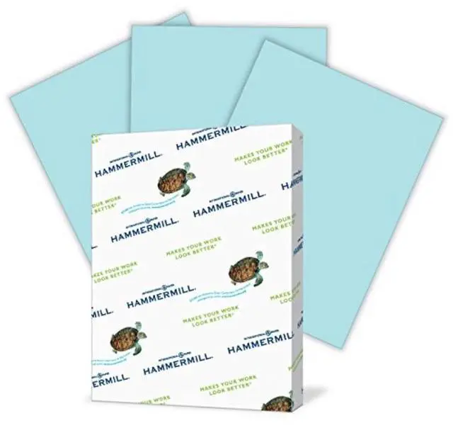 Alt view image 4 of 10 - Hammermill 103317 Fore Super Premium Paper For Laser, Inkjet Print - Legal - 8.50" x 14" - Recycled - 500 / Ream - Blue