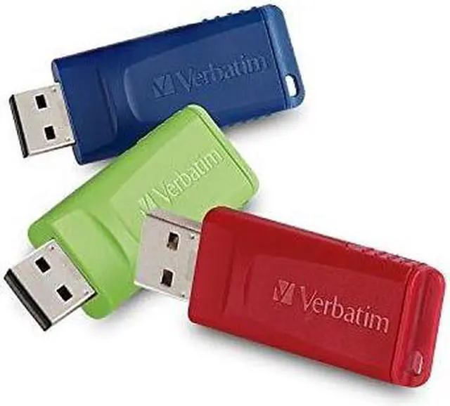 Alt view image 4 of 20 - Verbatim Store 'N' Go Usb Flash Drive, 16 Gb, Assorted Colors, 3/Pack 99122