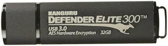 Alt view image 6 of 16 - Kanguru Defender Elite300 16GB FIPS 140-2 Certified, SuperSpeed USB 3.0 Flash Drive 256bit AES Encryption KDFE300-16G