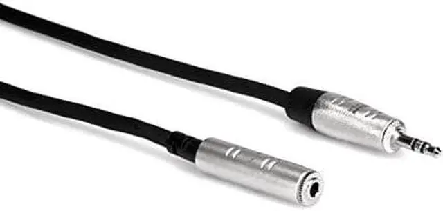 Alt view image 3 of 6 - Hosa Technology 5' REAN 3.5mm TRS Male to 3.5mm TRS Female Pro Headphones Cable