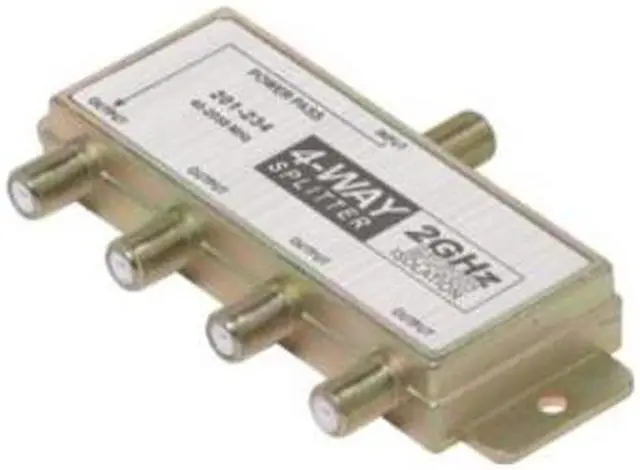 Alt view image 3 of 3 - Steren 201-234 Steren 2 5ghz 90db 4-way satellite splitters - 4-way