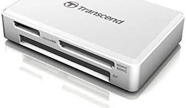 Alt view image 4 of 11 - Transcend RDF8 USB3.1 All-In-One Multi Card Reader White