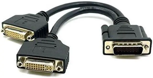 Alt view image 7 of 7 - CableDeconn DMS 59 Pin Dual 2 DVI Monitors, DMS 59 Pin Male to Two DVI 24+5 Female Dual Monitor Extension Cable Adapter for LHF Graphics Card (dus 59 pin Dual dvi)