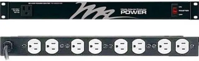 Alt view image 3 of 4 - Middle Atlantic Products - PD-915RC-20 - Power Strip, 9 Outlet, (9) NEMA 5-15R, NEMA 5-15P, 20 ft. Cord, 120 V, 15 A,