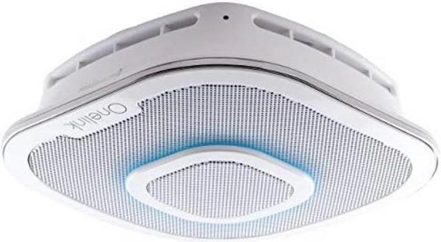 Main image of alexa enabled smoke detector and carbon monoxide detector alarm with premium home speaker | onelink safe & sound by first alert