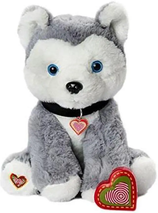 Main image of my baby's heartbeat bear furbaby's: husky stuffed animal with 20 second voice recordable heart  husky