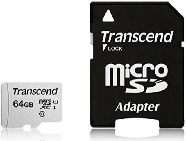 Alt view image 8 of 20 - 64GB Transcend 300S microSDXC UHS-I CL10 Memory Card with SD Adapter 95MB/sec