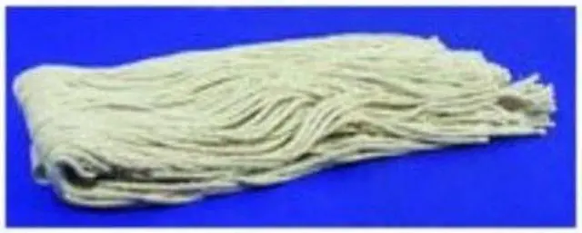 Alt view image 4 of 9 - Boardwalk Banded Cotton Mop Heads, Cut-End, 20oz, White, 12/carton BWKCM20020 Includes 12 mop heads.