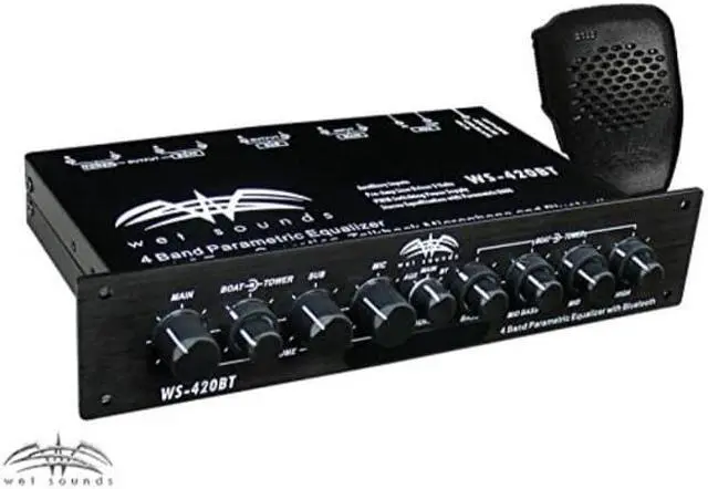 Alt view image 5 of 5 - Wet Sounds WS-420BT 4-Band Parametric EQ with Bluetooth Three Zone Control