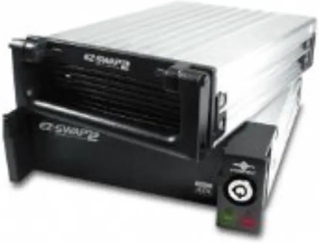 Main image of Vantec EZ Swap 2 3.5" Removable SATA Hard Drive Mobile Rack with Key and Fan - Model MRK-300ST-BK