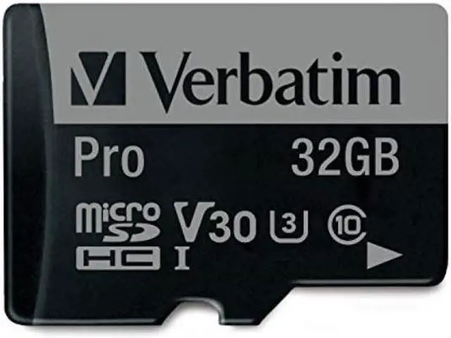 Alt view image 5 of 14 - Verbatim 32GB Pro 600X microSDHC Memory Card with Adapter, UHS-I U3 Class 10 - Class 10/UHS-I (U3) - 90 MB/s Read1 Pack - 600x Memory Speed