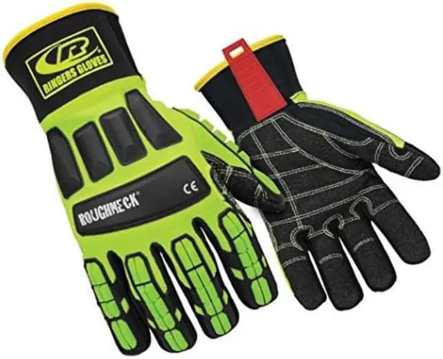 Alt view image 2 of 3 - RINGERS GLOVES 297-10 Ringers R297 Hi-Vis Cut-Resistant Impact Gloves,