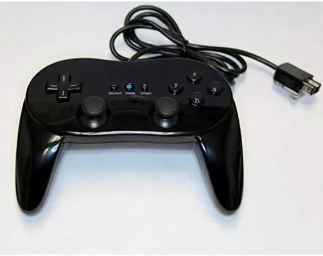 Alt view image 5 of 5 - Replacement Pro Controller for Wii Black by Mars Devices
