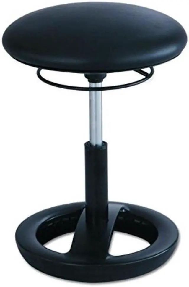 Alt view image 4 of 7 - Twixt Desk Height Ergonomic Stool, 22 1/2" High, Black Vinyl