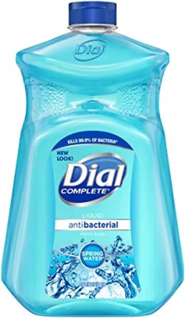 Alt view image 3 of 9 - Dial Antimicrobial Liquid Hand Soap Spring Water 50 oz Bottle 17010EA