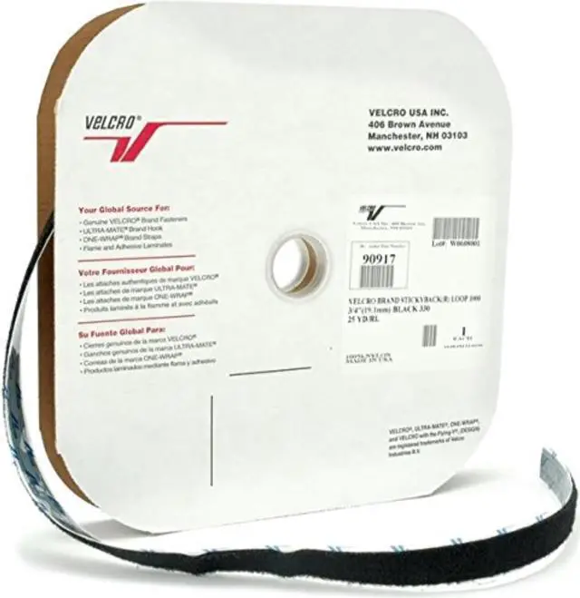 Alt view image 7 of 18 - VELCRO(R) brand STICKY BACK(R) Hook Tape 3/4"X25 Yards-Black