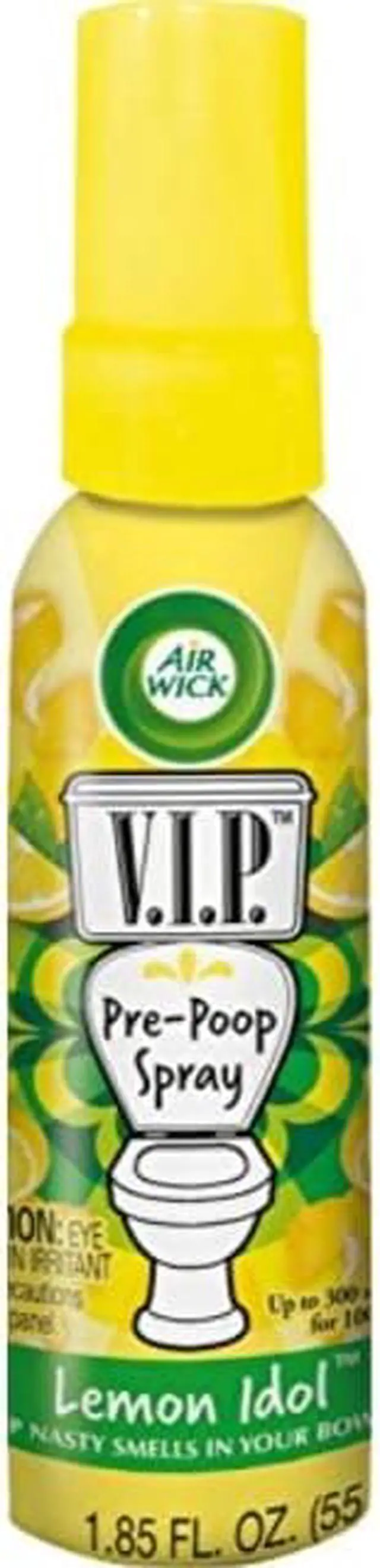 Alt view image 2 of 2 - Reckitt Benckiser - 96531 - V.I. Poo Pre-Poo Toilet Spray, Lemon Idol, 1.85 oz Spray Bottle, 6/Carton