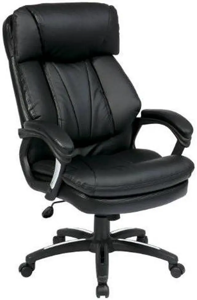 Alt view image 8 of 9 - Office Star Products Work Smart Oversized Faux Leather Executive Chair