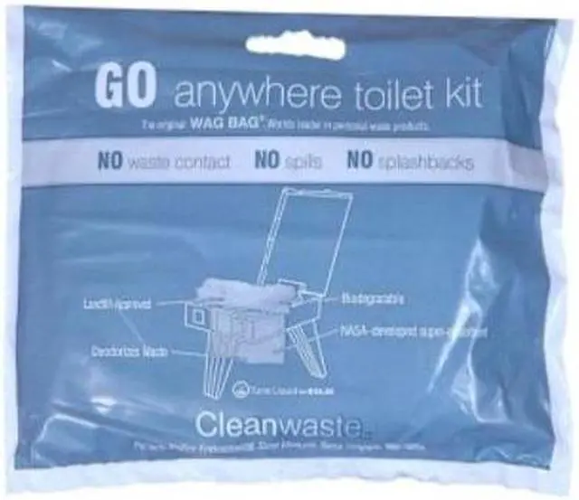 Alt view image 4 of 6 - CLEANWASTE D313W50 Toilet Kit,Biodegradeable,PK50